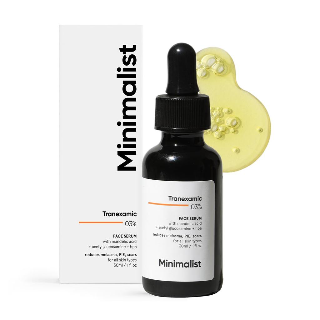 Minimalist 3% Tranexamic Acid Serum For Brighter Clearer Face With Pigmentation And Acne Scar Reduction | 30 Ml