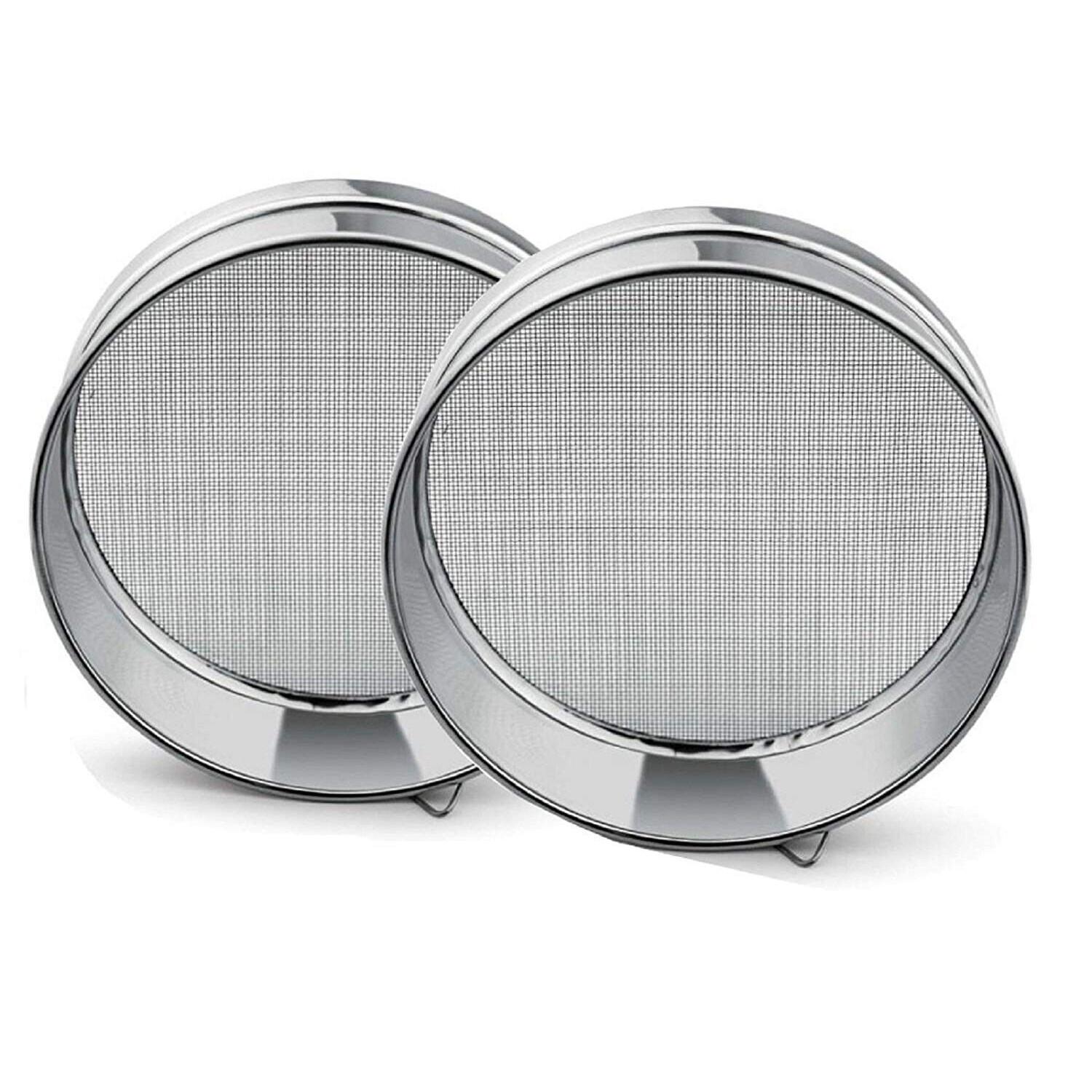Stainless Steel Flour Strainer for Kitchen Pack of 2 MR389