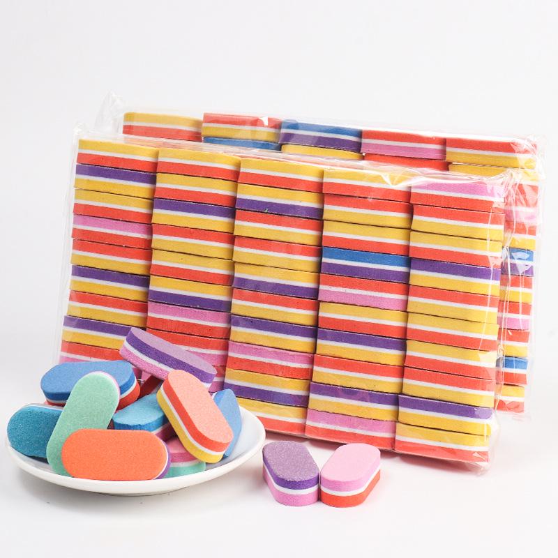 Mini Sponge Nail Files (50 Pcs) - Essential Nail Art Tools for Home & Salons