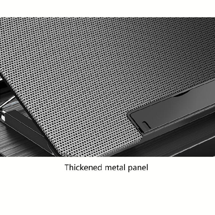 Foldable Adjustable Laptop Cooling Pad with 2 Quiet Fan For Notebook With Adjustable Heights And USB Connection