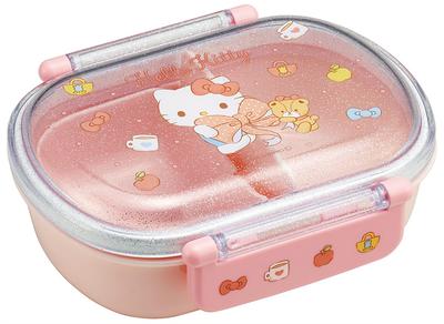 Lunch Single 360ml with Soft and Perfect for Antibacterial Made In Sanrio Hello Kitty Big for Girls Kids' Box, Tier, Capacity, Inner,