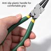 7inch Carbon Steel Circlip Pliers for Equipment Service with Coated Grip and Internal External Operation for Maintenance