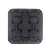 4-Cavity Craft Baking Mould Reusable Silicone Ice Cubes Maker Mould Heat-Resistant for Chocolate Candy Cupcake Topper Decorating