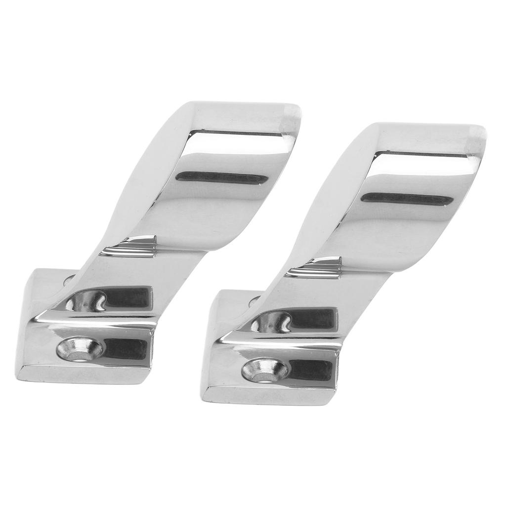 2PCS Stanchion Hand Rail Fitting 316 Stainless Steel Mirror Polishing Rustproof for Boat Yacht Marine