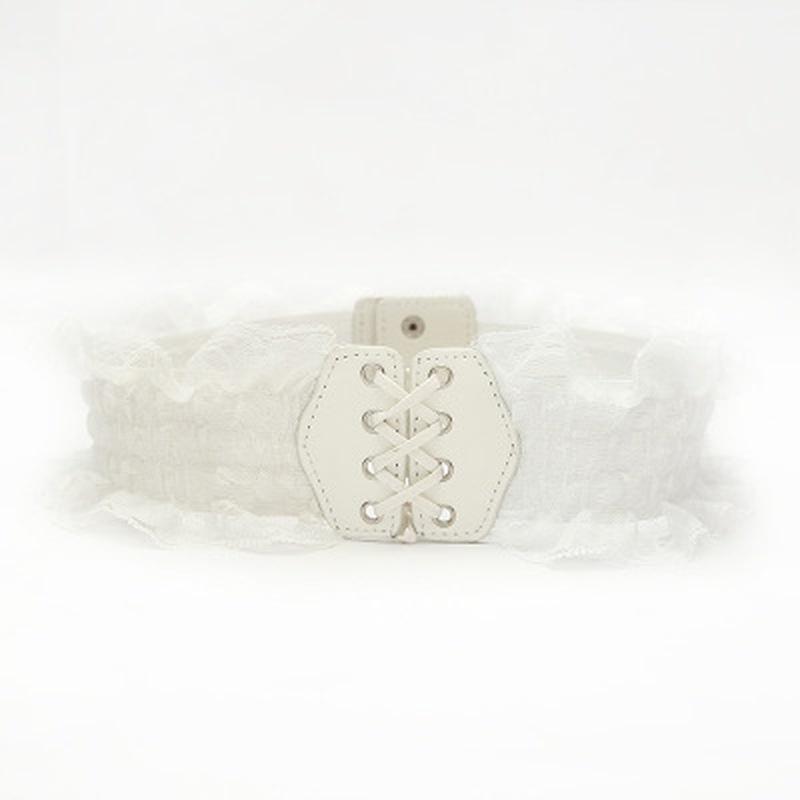 Fashion Lace Stretch Belts for Women for Wedding Dress Wide  Elastic Female Waistband Belts