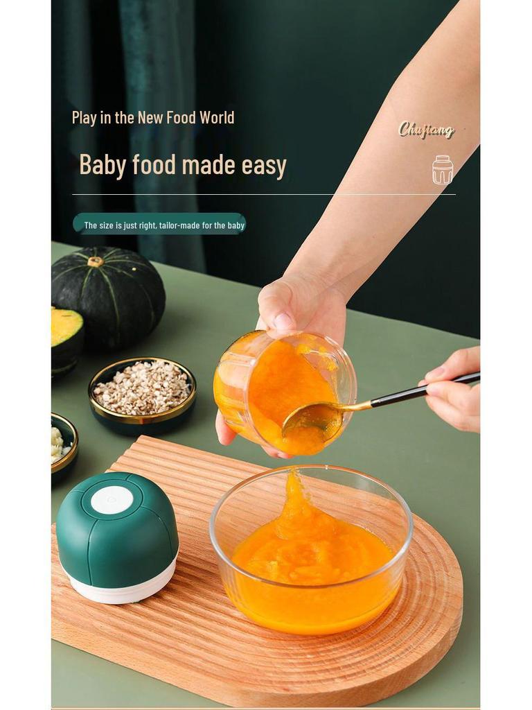Electric Garlic Press & Chopper: Auto Minced Garlic & Meat Grinder