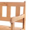 KADAX Wooden Garden Bench With Backrest 120cm With Box Terrace Balcony Garden