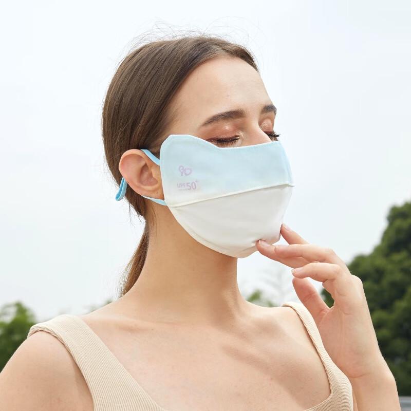 MEET SUNNY Gradient Ice Silk Full Face Sun Protection Mask