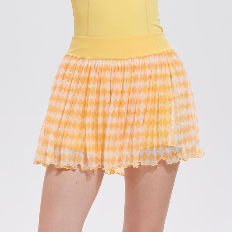 High Waist Athletic Skirt For Women With Breathable Nylon Fabric For Running And Fitness