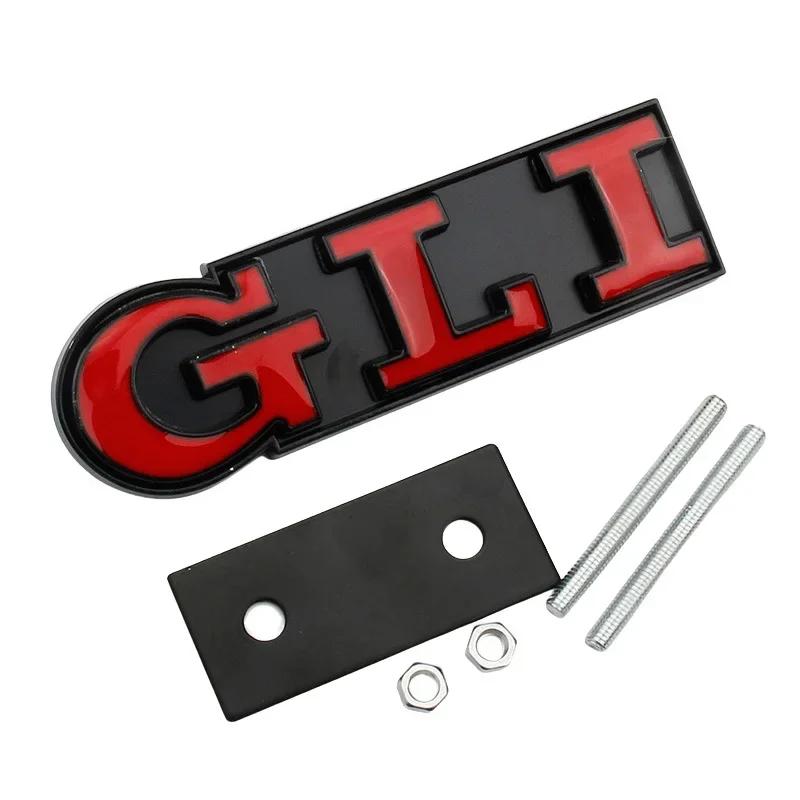 BSJ1 For VOLKSWAGEN VW GTI Metal Car Front Grille Emblem Badge for Volkswagen GLI Letters Amarok Beetle JETTA Lupo Arteon TIGUAN TOUA in2