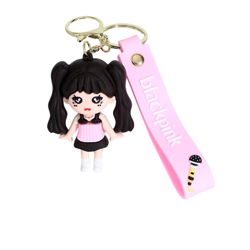 New Blackpink Silicone Keychain Cute Couple Bag Charm Car Accessory LISA