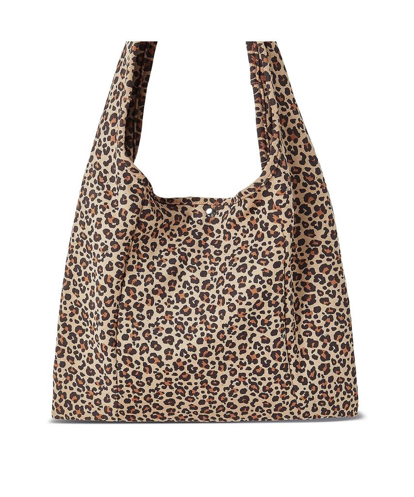 The Green Lab Leopard Suede Shoulder Bag [Camel]