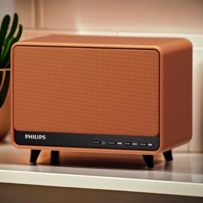 Philips TAS6500 Retro Bluetooth Desktop Speaker CN Plug (adapter Included) (CN Version)