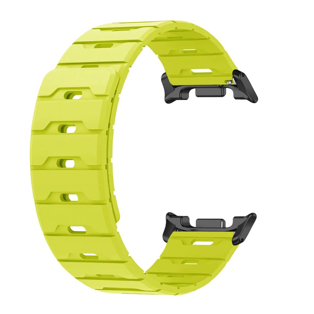 Magnetiskt Band För Samsung Galaxy Watch 8/8classic Ultra 2025/7 47mm Tvåfärgat Silikonband För Galaxy Justerbart Sportarmband