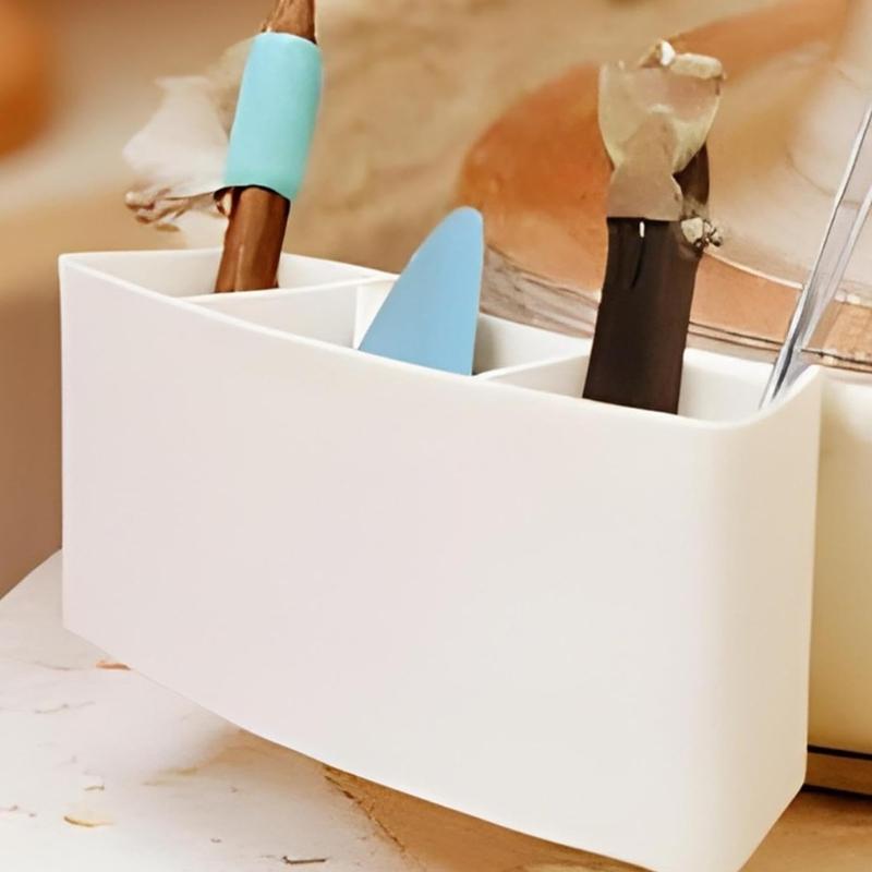 Q1FD Professional Ceramic Studios Tool Holder With Slotted Design Space Saving Ceramic Workshop Rack For Wet Clay Trimming