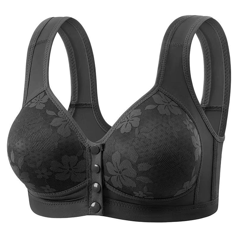 Women s Push-Up Bra: Cross-Fixed, Front-Opening, Wireless, Breathable, Full Coverage. 95 BC чёрный