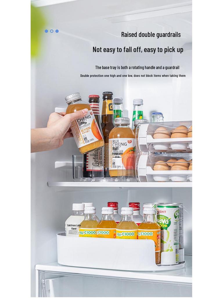 Multifunctional Rotating Refrigerator & Countertop Storage Rack