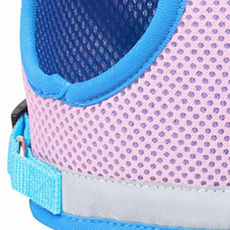 Hundegeschirr Leine Reflektierend Weich Atmungsaktiv Verstellbar Haustier Sicherheitsweste Gürtel zum Spazierengehen im Freien