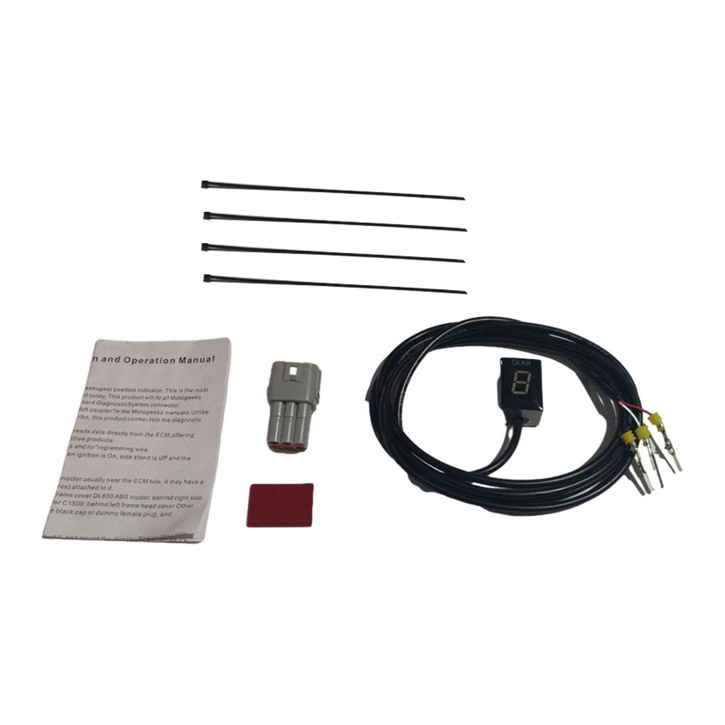 

Скорость передач мотоцикла мотоцикла передач индикатор передач дисплей передач индикатор легко установить красный