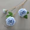 1Pc Blue Artificial Rose and Peony Leaf Wedding Home Decor Bouquet