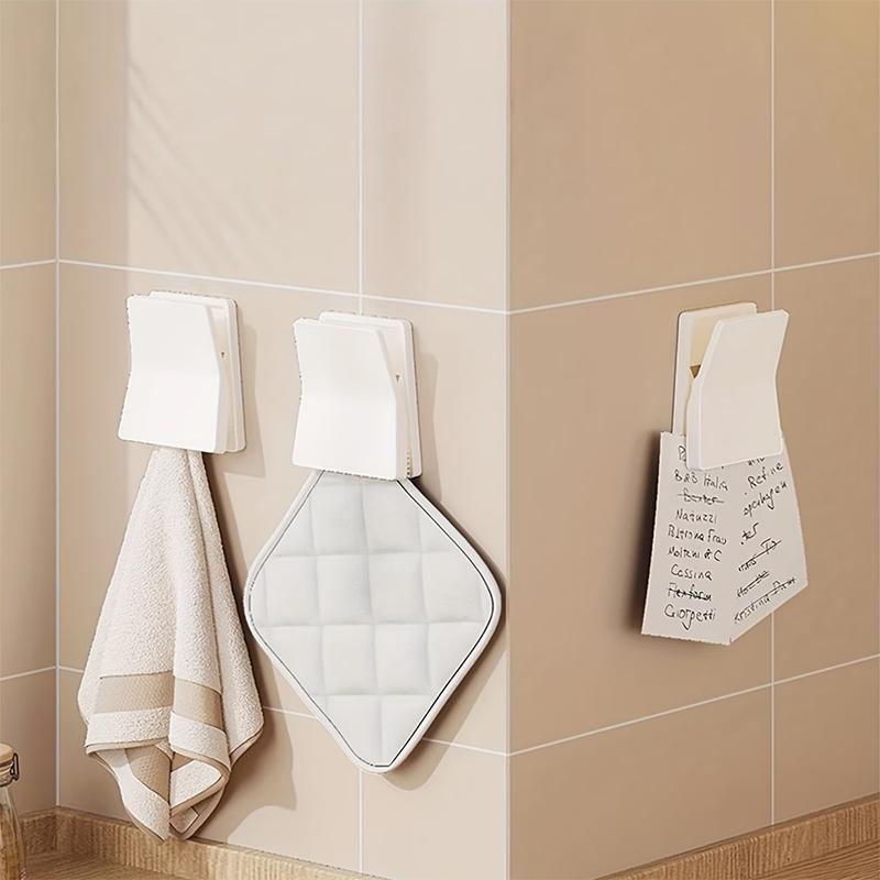 Kitchen Sealing Clips Wall Mounted Toothpaste Holder 4pcs Set No Drill Home Bathroom Essentials Organizer