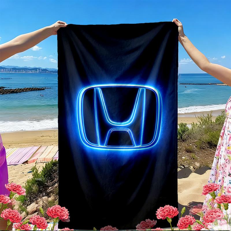 Honda Print Strandtuch, Vielseitiges Leichtes Saugfähiges Strandtuch für Pool Surfen Yoga Badezimmer, Perfektes Geburtstags-Urlaubsgeschenk
