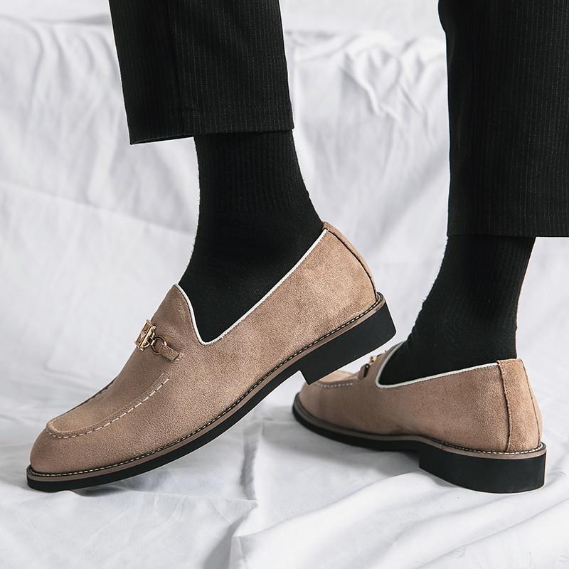 High Quality Italian Luxury Men Shoes Fashion Suede Elegant Men's Dress Shoes Business Casual Formal Shoes For Men Social Shoes