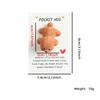 1 PC DIY Cute Teddy Resin Pocket Hug Card, Puppy Series Figurine Gift Card, Holiday Gift