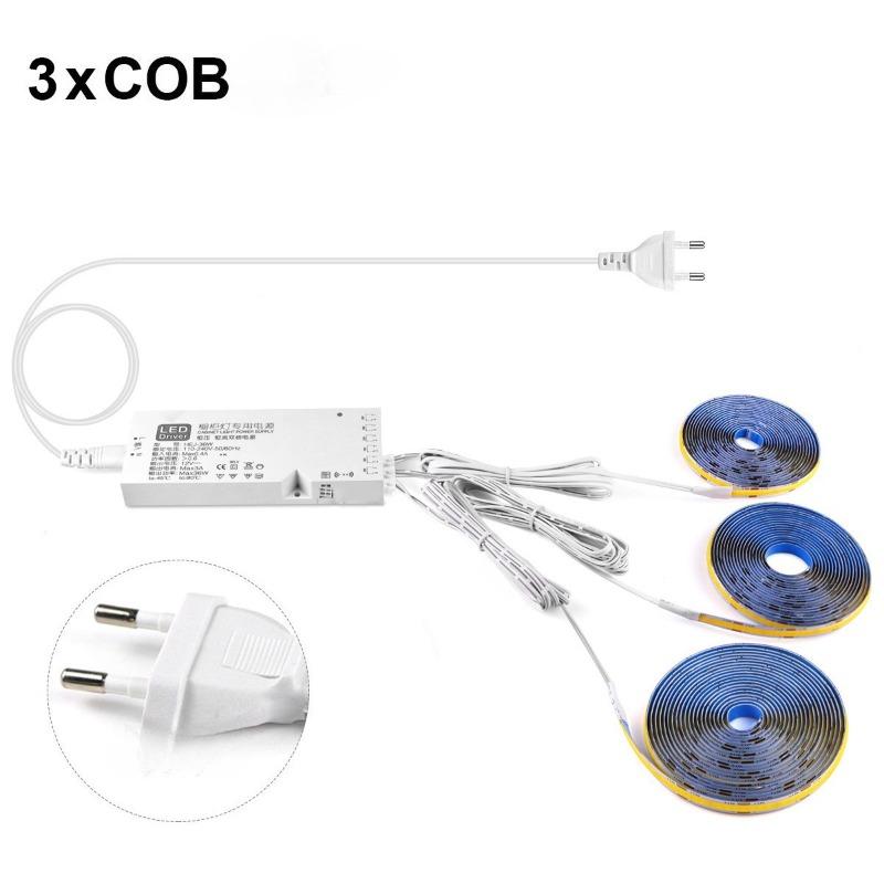 12V COB Parallel Set Wide Display Cabinet Wine Cabinet Decoration Soft Light Strip