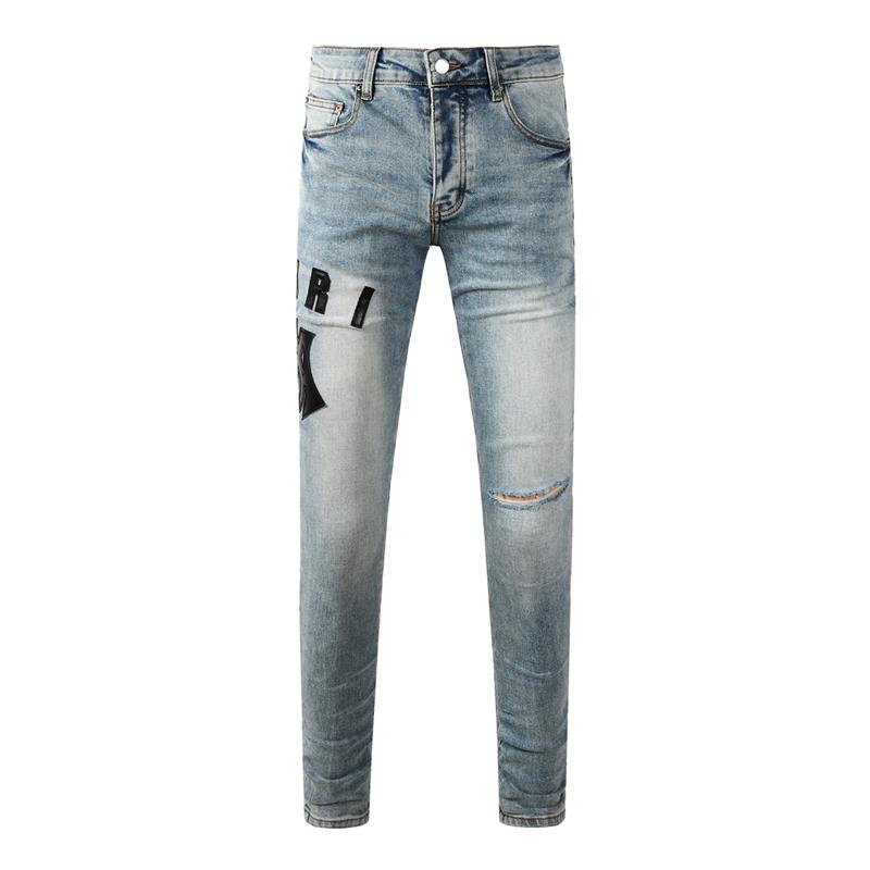 STREETRICH Fashion Americans Brands Men's Jeans Luxury Streetwear Holes Long Trousers Quality Male Stretch Slim Pants Skinny Trousers