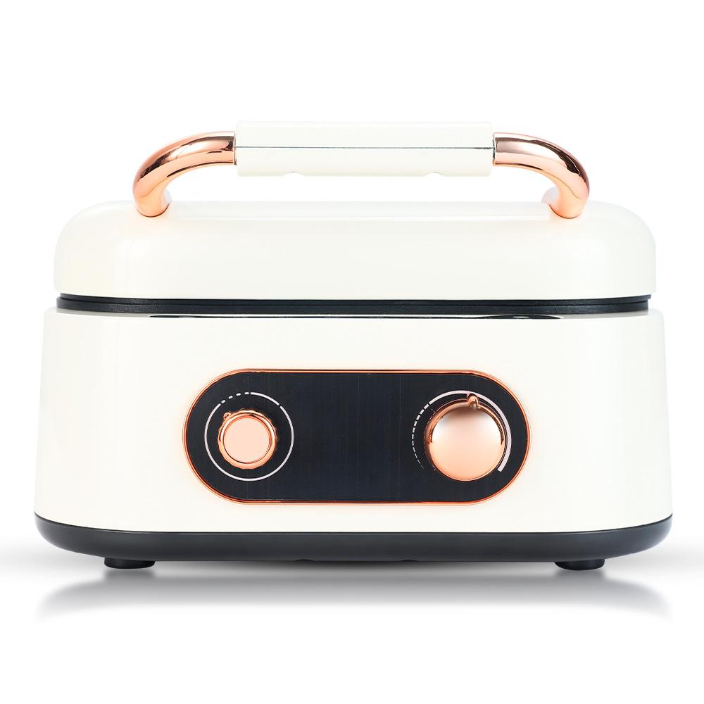 Panela elétrica multifuncional, panela elétrica para grelhar, churrasqueira elétrica doméstica e panela tudo-em-um shabu-shabu, frigideira e assadeira