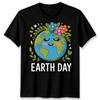 Earth Day Unisex T Shirt Cute Floral Planet Tee Design For Nature Lovers