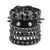 European-American Men's Rivet Punk Multi-layer Gothic Hip-hop Bracelet