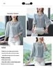Women's Satin Three-Quarter Sleeve Ruffled V-Neck Top - French Style, Spring Collection, Flattering Fit