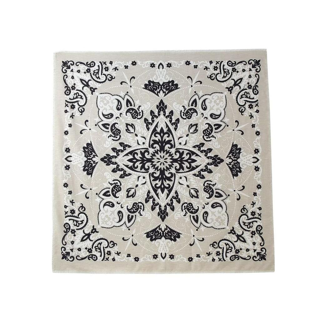 MYST&ZA Women's Clothing 2026 Spring New Fashion Retro Versatile Multi-Color Square Scarf