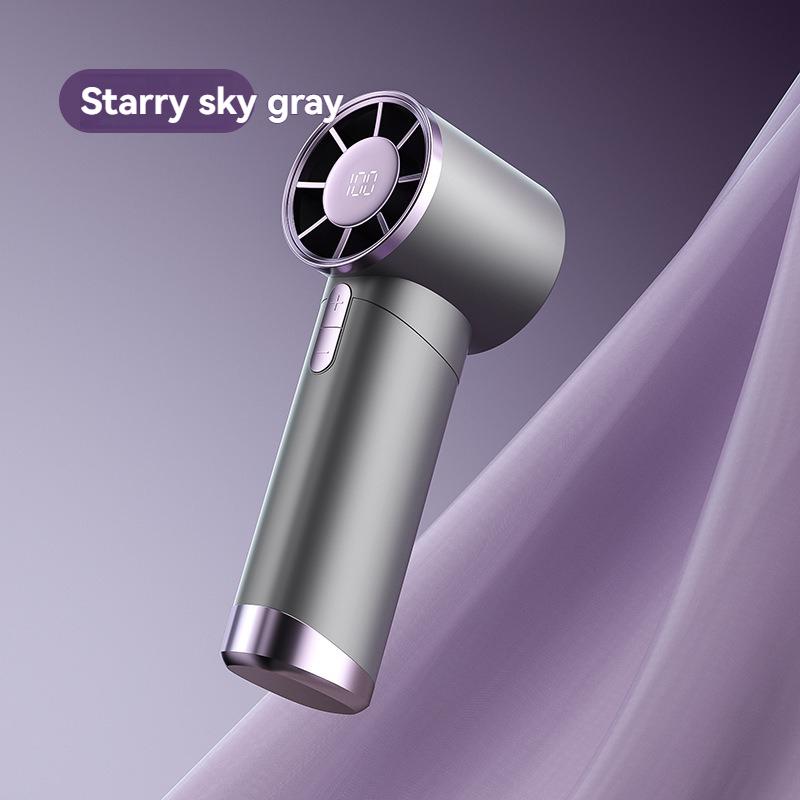 100-Speed USB Rechargeable Handheld Fan, Aluminum Alloy High-Speed Portable Mini Fan for Office Outdoor Travel