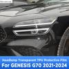 For GENESIS G70 -2024 Car Exterior Headlight Anti-scratch Front Lamp Transparent TPU Protective Film Accessories
