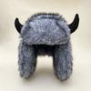 Windproof Fabric Faux Fur Hat Thickened Lining Ear Flap Headwear  Nordic Travelers