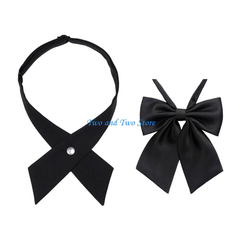 HX6F Adjustable Womens Tie Girls Uniform Womens Necktie Providing Comfortable Wear For Social Instances Office Use