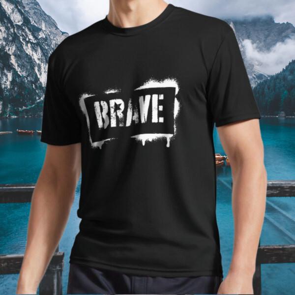 

New Shirt brave Logo Active T-Shirt Funny Size S to 5XL L