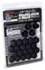KYO-EI (Kyoei Sangyo) Bull Lock [Bag Type 21HEX] M12 X P1.5 24-Pack (20 Nuts/4 Locks) Black Part Number 0624B