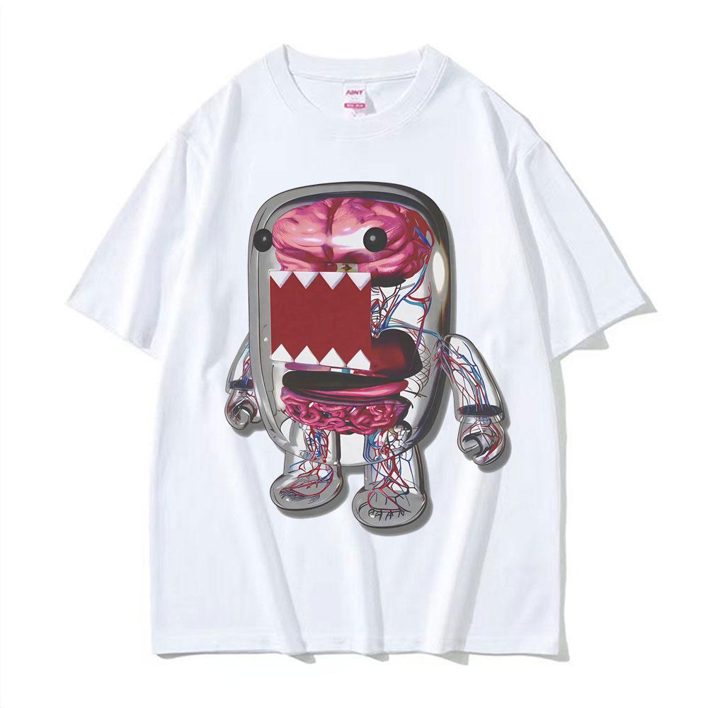 Domo Y2k Japanese Graphic Swag Era Fashion Aesthetic Rave Punk T Shirt Men's Summer Classic T-Shirt Tops Unisex Vintage T-Shirts