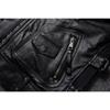 Chinese Size Heavy Motorcycle Jacket Natural Cowhide Leather Top Layer Causal Vintage Retro Moto Suit Leather Coat Winter
