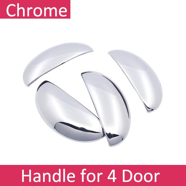 for Peugeot 206 206+ 206sw 206cc 1998~2012 Chrome Door Handle Cover Exterior Trim Protection Car Cap Stickers Accessories 1999