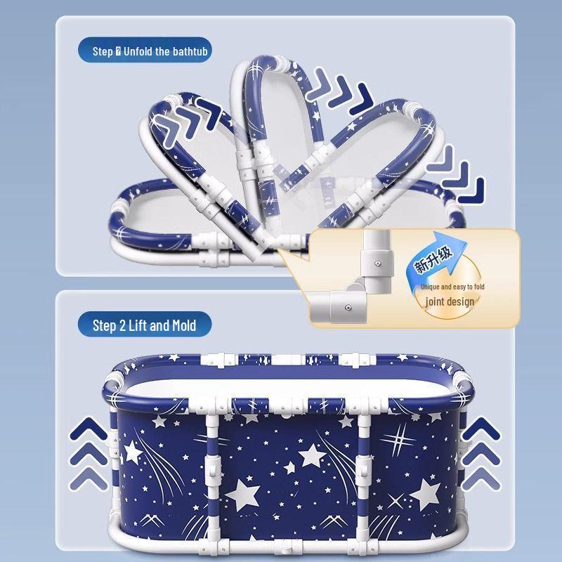 Portable Foldable Bathtub: Adult & Child Indoor Bath Basin