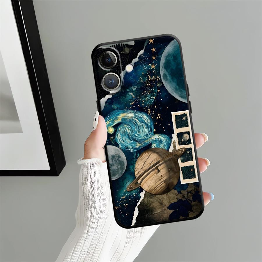 

Funda Phone Cover Case for Apple iPhone 17 Pro Max 11 XR XS MAX 13 15 Pro 7 8 12 14 16 Air Planet Pattern iPhone 12 Pro