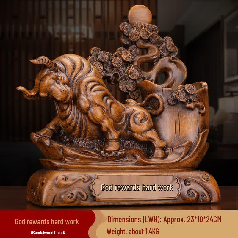 Chinese Style Horse Pen Holder Ornament