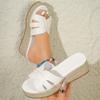 Sexy Nye Stråstrikkede Enkle Høye Hæler Vanntette Plattformtøfler