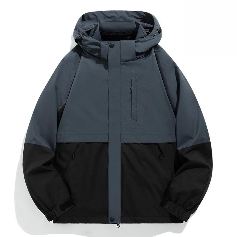 

Autumn and Winter Three-in-one Outdoor Waterproof and Breathable Large-size Mountaineering Suit Men s Jacket 6XL