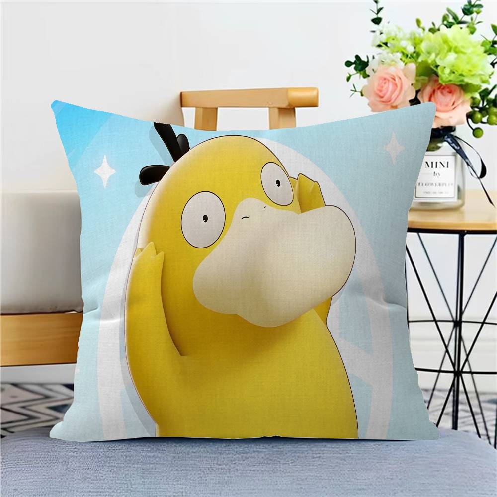 P-Pokemon P-Psyduck 45*45cm Povlak na polštář Potah na polštář Dekorativní povlak na polštář Domácí povlak na polštář Pro polštář na pohovku